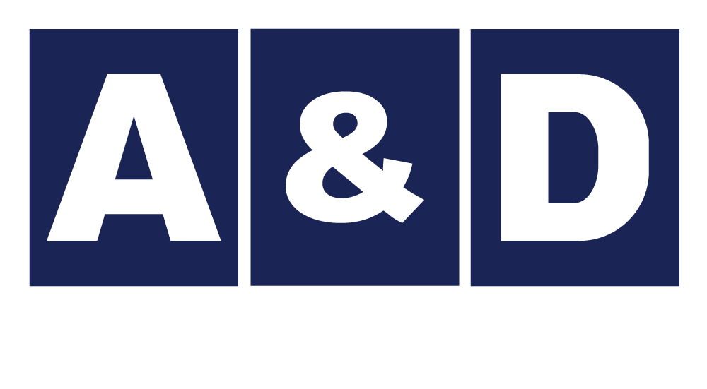 A&D-Logo white